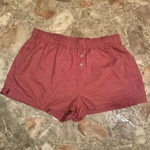 PINK Victoria's Secret Maroon Athletic Shorts